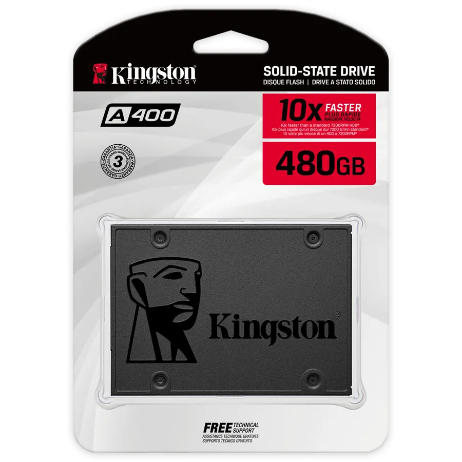 Disco Sólido SSD Kingston A400 480GB SATA 2.5"